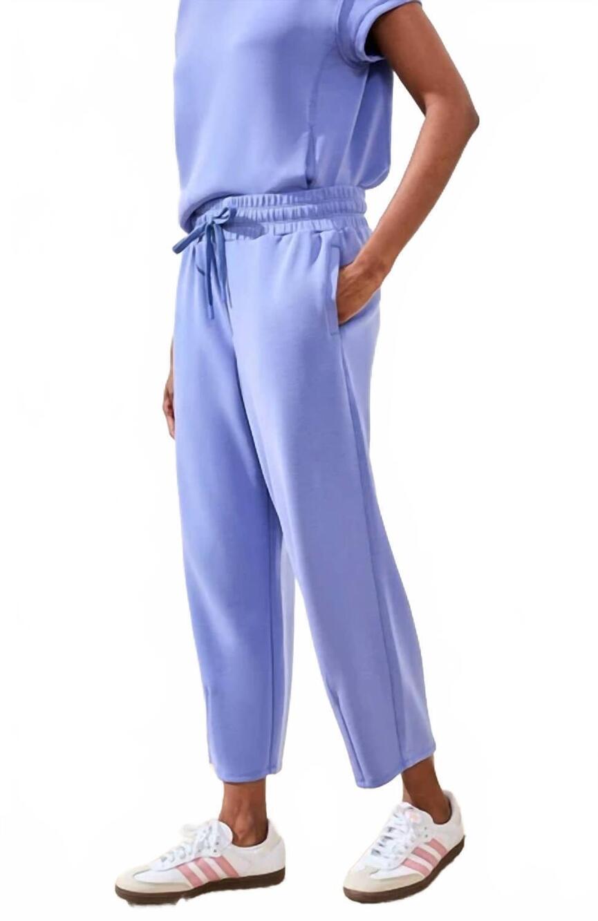 NEW TRIBAL barrel crop jogger pants in baja blue